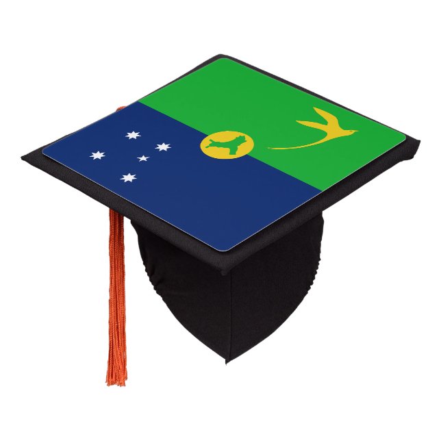 Christmas Island Flag Graduation Cap Topper (Angled)
