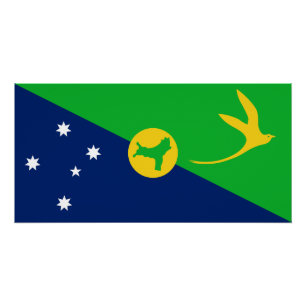Christmas Island Flag Poster