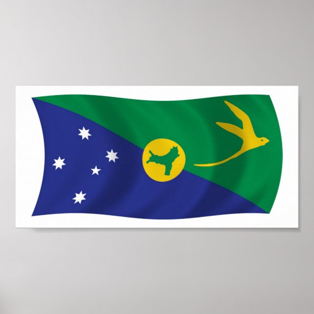 Christmas Island Flag Poster Print (Front)