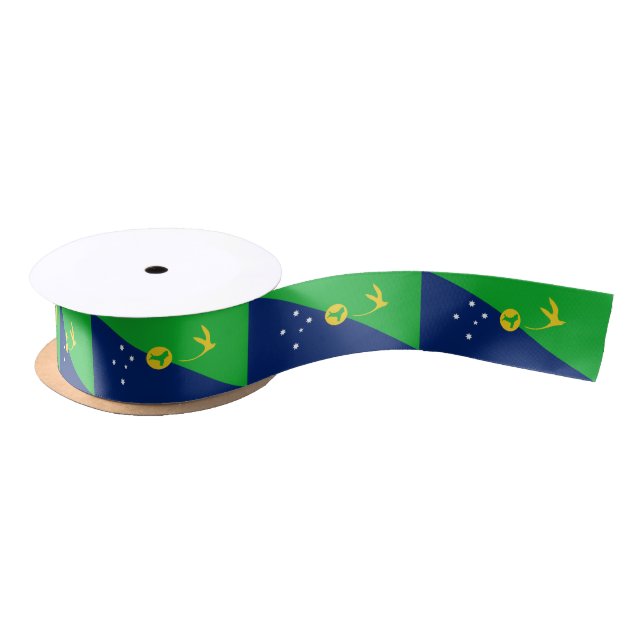 Christmas Island Flag Satin Ribbon (Spool)