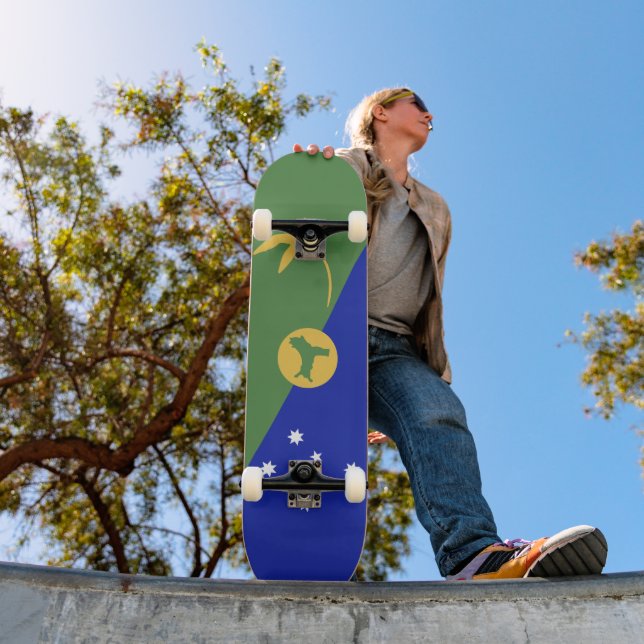 Christmas Island flag Skateboard (Outdoor 1)