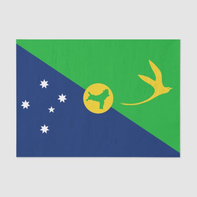 Christmas Island Flag Tissue Paper (Front)