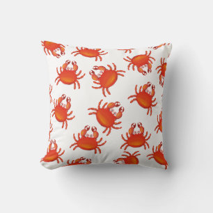 Christmas Island red crabs Throw Pillow