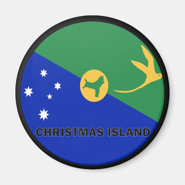 Christmas Island Roundel quality Flag Magnet (Front)