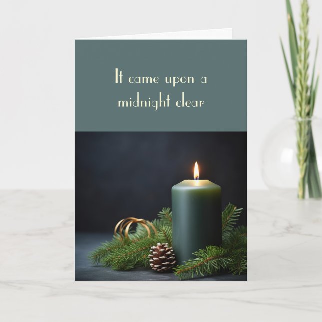 Christmas It Came Upon A Midnight Clear Card (Front)