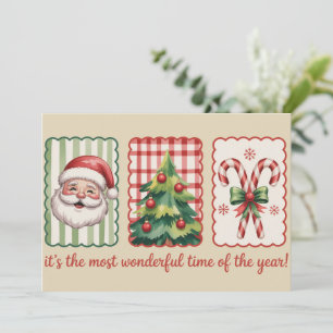 Christmas It's the most Wonderful Time Of The Year Holiday Card