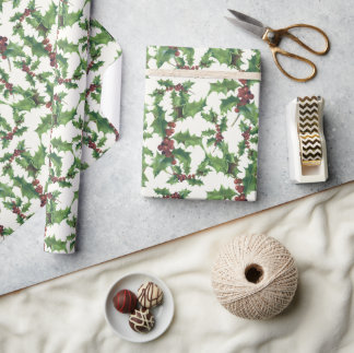 Christmas Ivy Paper on Off white