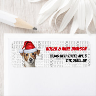 Christmas Jack Russell Dog Lover Holiday Address