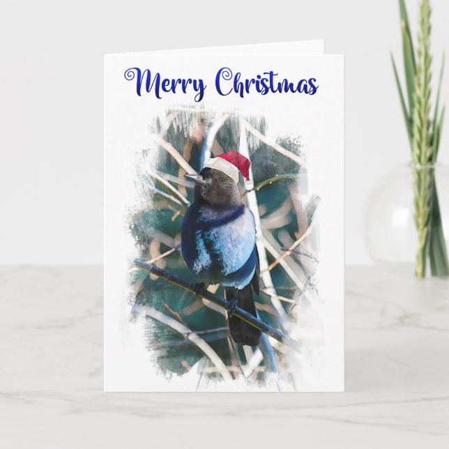 Christmas Jay - 7" x 5" Card (Front)