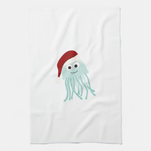 Christmas Jellyfish Kitchen Towel