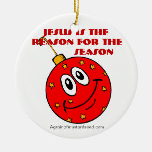 Christmas Jesus Ceramic Ornament