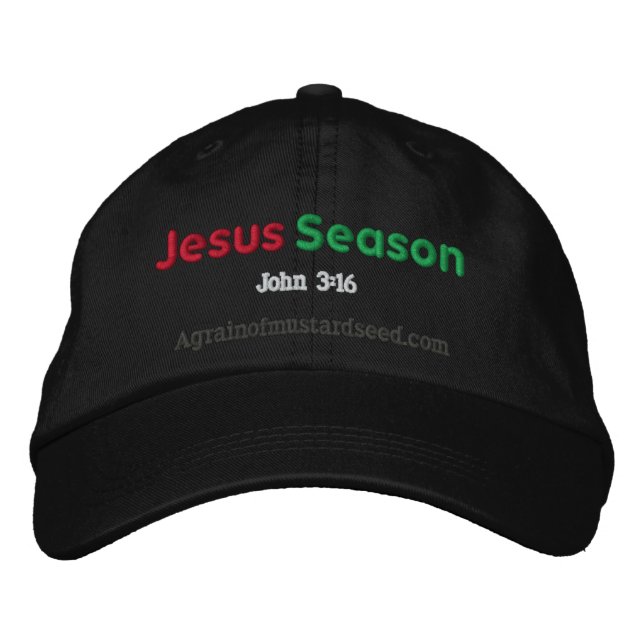 Christmas Jesus Embroidered Hat (Front)