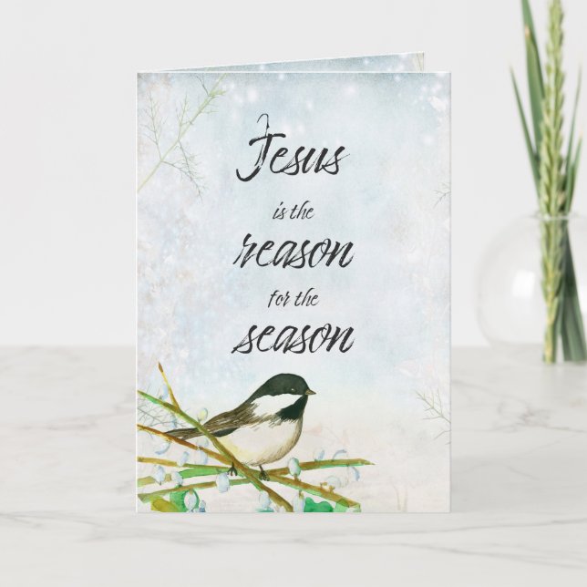 Christmas Jesus is the Reason for the Season  Card (Front)