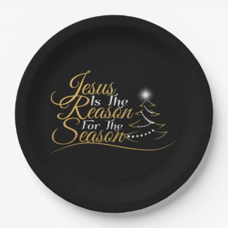 Christmas Jesus is the Reason for the Season Paper Plate