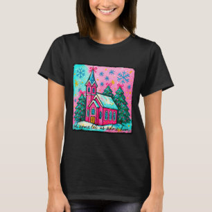 Christmas Jesus Oh Come Let Us Adore Him Funny Chr T-Shirt