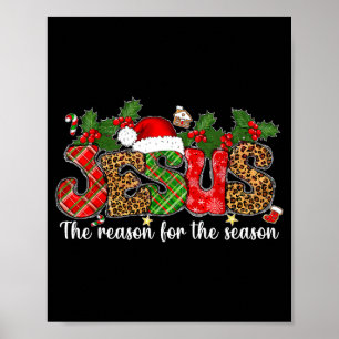 Christmas Jesus Reason Season Xmas Christian Men W Poster