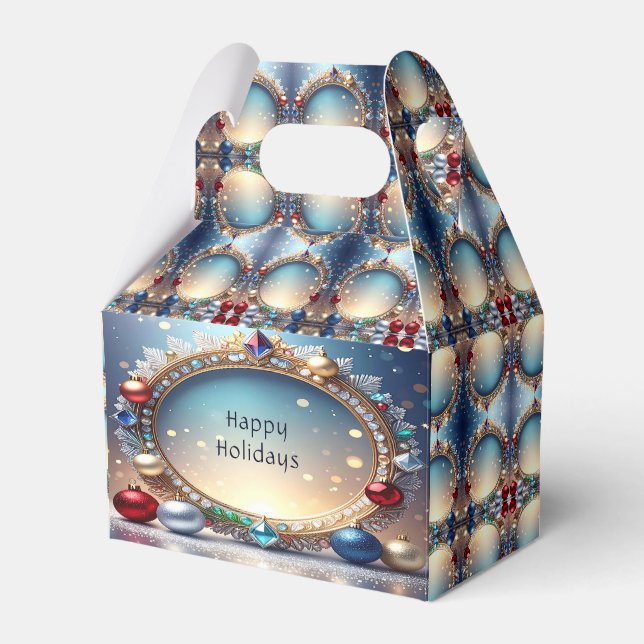 Christmas Jewel Frame Holiday Gift Box (Front Side)