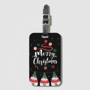Christmas Jingle Bells Joyful Greetings Collection Luggage Tag