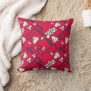Christmas Jingle Bells Joyful Greetings Collection Throw Pillow