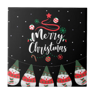 Christmas Jingle Bells Joyful Greetings Collection Tile