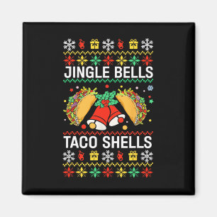 Christmas Jingle Bells Taco Shells Funny Family Ug Magnet