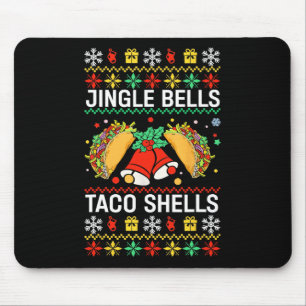 Christmas Jingle Bells Taco Shells Funny Family Ug Mouse Pad