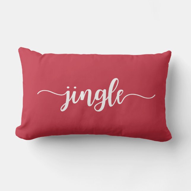 Christmas JINGLE Lumbar Pillow (Front)