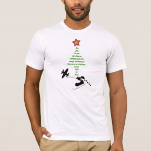 Christmas joke tees: Santa and Airplane T-Shirt