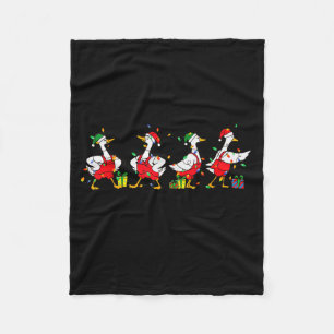 Christmas Jolly Goose That’s It I’m Not Going Funn Fleece Blanket