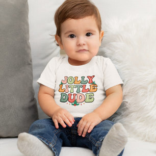 Christmas Jolly Little Dude Baby T-Shirt