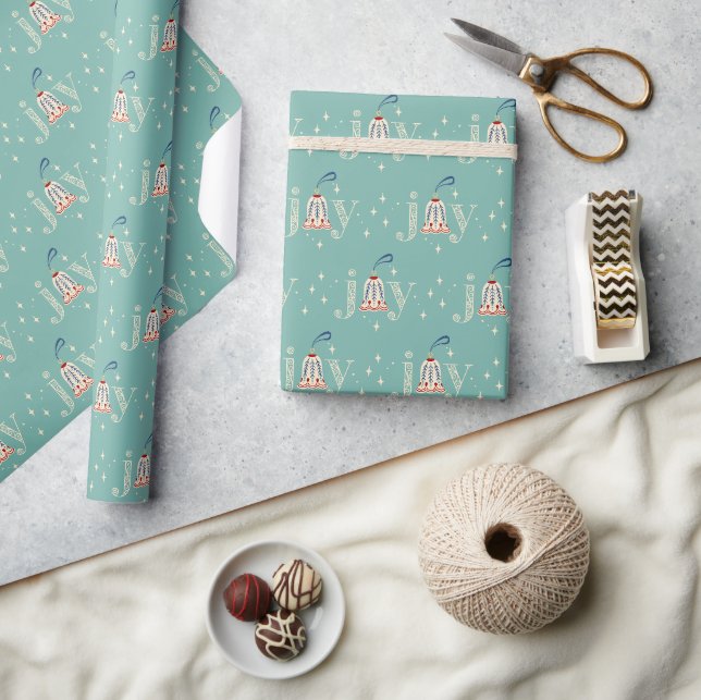 Christmas Joy and Ornament Holiday Wrapping Paper (Crafts)