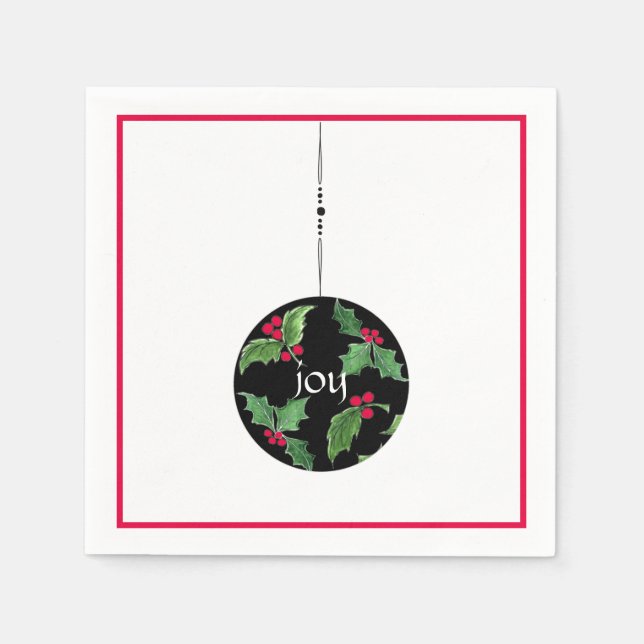 Christmas Joy Cocktail Napkin (Front)