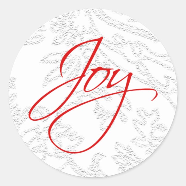 Christmas Joy Customizable Holiday Stickers (Front)