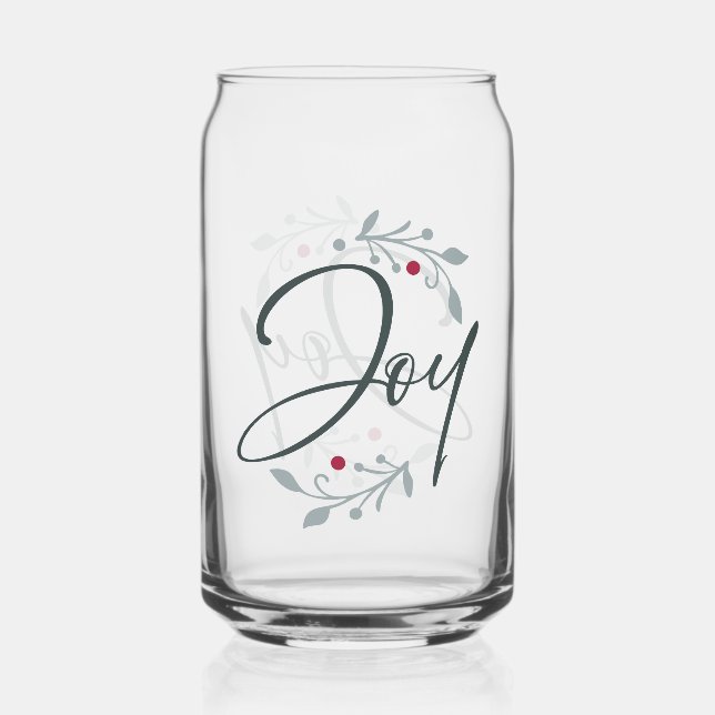 Christmas Joy Drinkware Glass (Front)