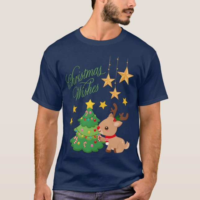 Christmas Joy Dwarf Stocking Wishes Christmas frie T-Shirt (Front)
