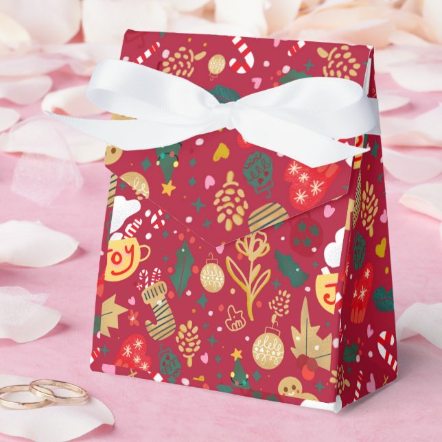 Christmas Joy Favor Box (Wedding)