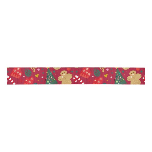 Christmas Joy Grosgrain Ribbon (Front)