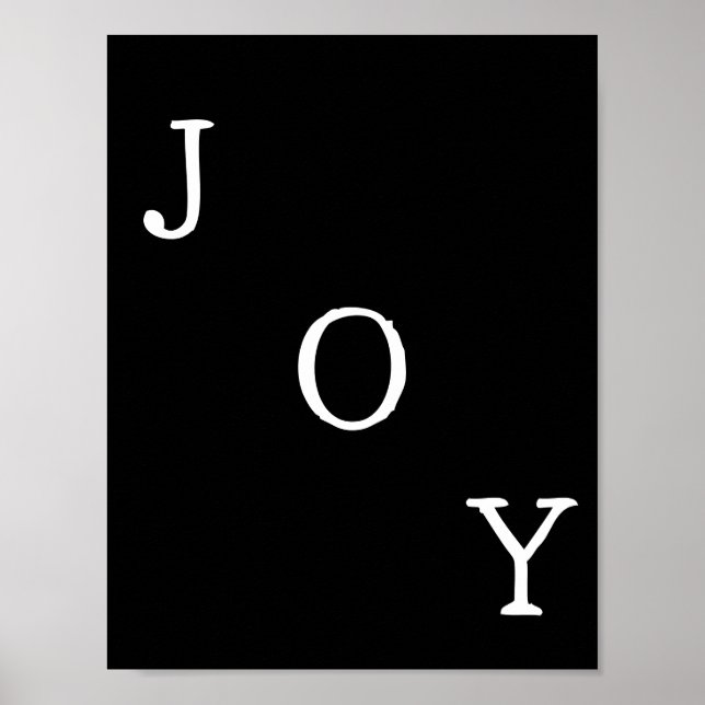 Christmas Joy Holiday Quote Poster (Devant)
