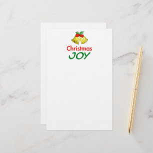 Christmas joy (holly bells) stationery
