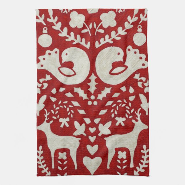 Christmas Joy II Kitchen Towel (Vertical)