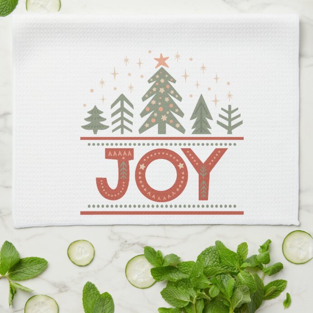 Christmas Joy Kitchen Towel (Folded)