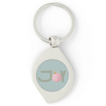 Christmas Joy Metal Keychain