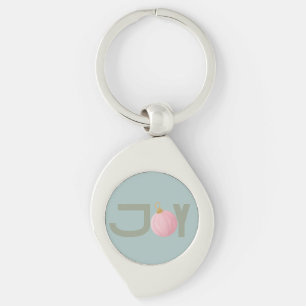 Christmas Joy Metal Keychain