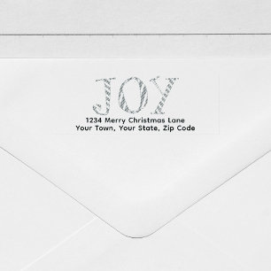 Christmas Joy Return Address Cute Self-inking Stamp