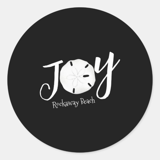 Christmas Joy Sand Dollar T Shirt  Classic Round Sticker (Front)