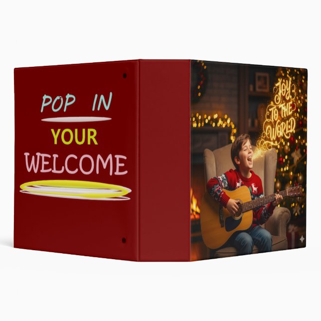 CHRISTMAS JOY THEME SINGING KIDS BINDER (Background)
