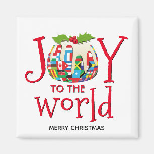Christmas JOY TO THE WORLD Magnet