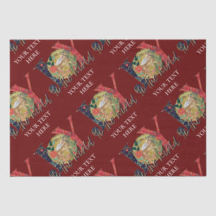Christmas Joy To The World Nativity  Tissue Paper