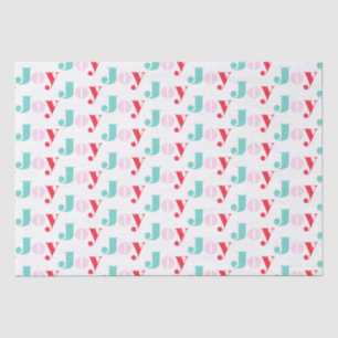 Christmas Joy typography Tissue Paper