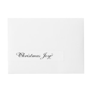 Christmas Joy Wraparound Address Label